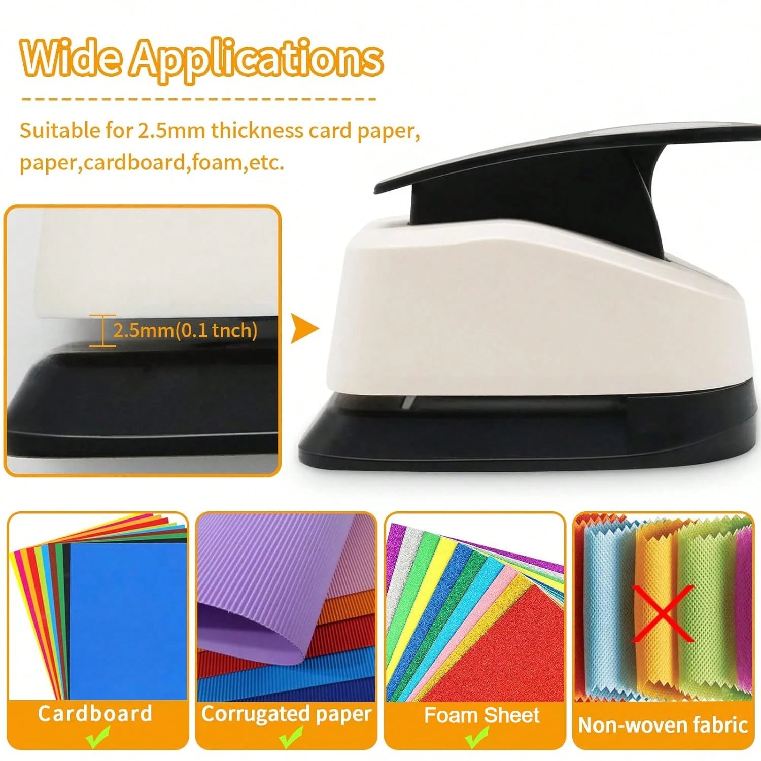 3/8 Inch 8mm Star Shaped Hole Punch Cutter, Suitable For Paper Crafts, Card Making, Scrapbooking, Journals, Portable, Ideal For Students