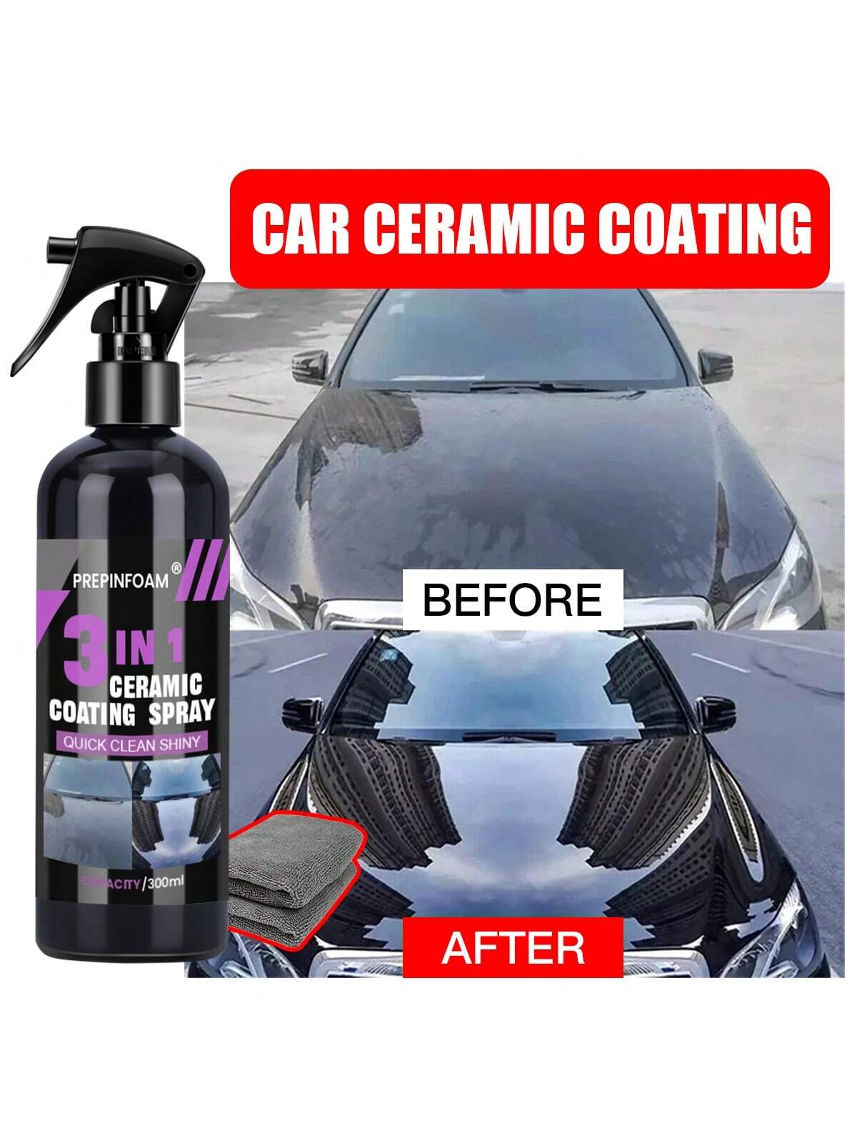 3 In 1 Car Ceramic Nano Coating Liquid Coatin Nano Crystal Hydrophobic Layer Polishing Paint Coating Agent Polish Nanos Coatings NO.P1