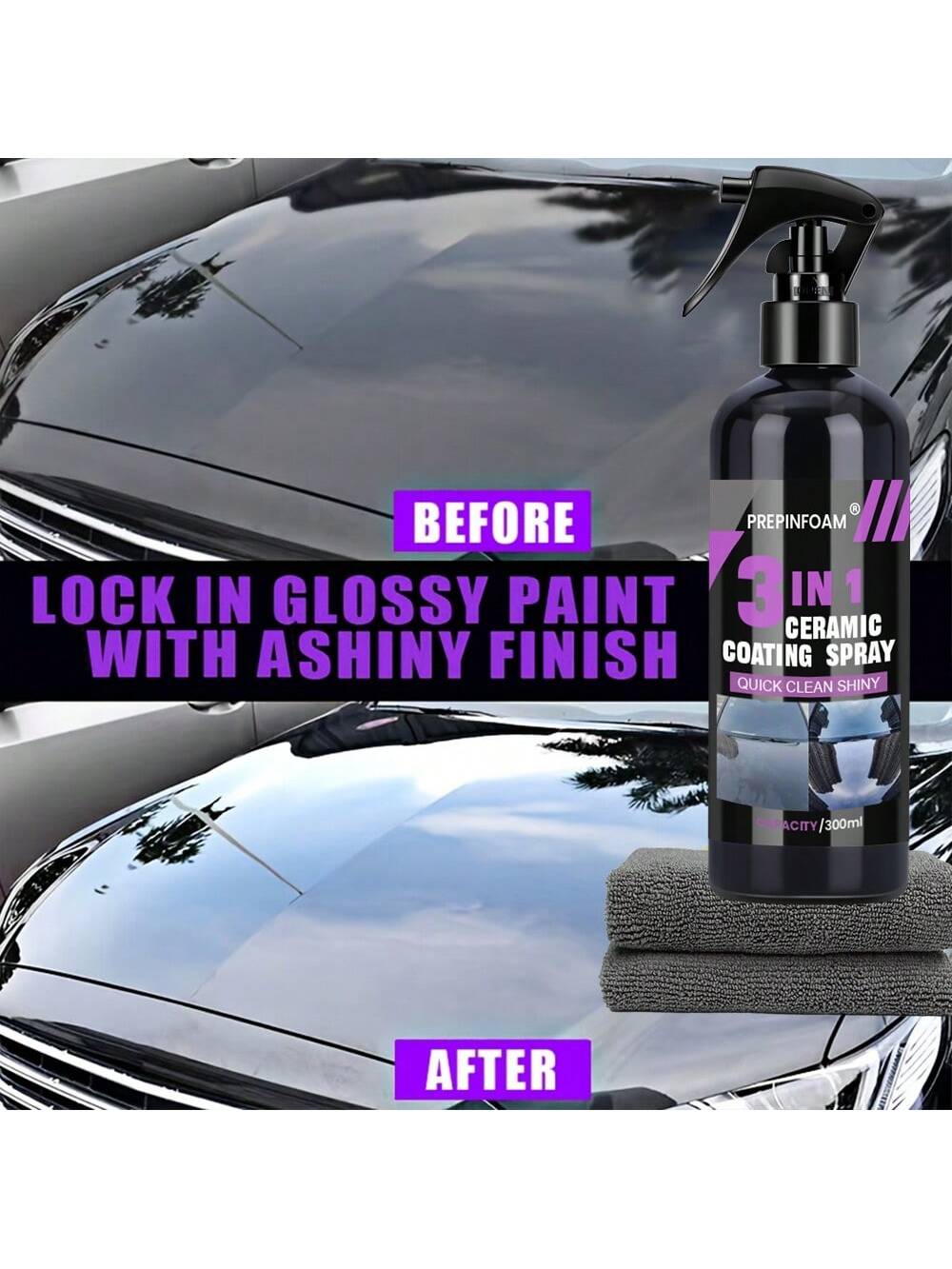 3 In 1 Car Ceramic Nano Coating Liquid Coatin Nano Crystal Hydrophobic Layer Polishing Paint Coating Agent Polish Nanos Coatings NO.P1