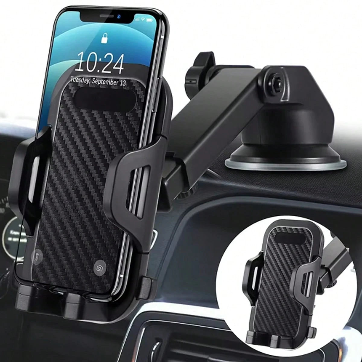 3-In-1 Vehicle Windshield Ventilation Bracket, Suitable For Cars And Mobile Phone Accessories, Compatible With All Mobile Phone Holders