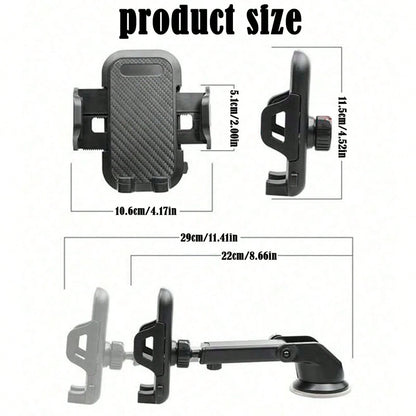 3-In-1 Vehicle Windshield Ventilation Bracket, Suitable For Cars And Mobile Phone Accessories, Compatible With All Mobile Phone Holders