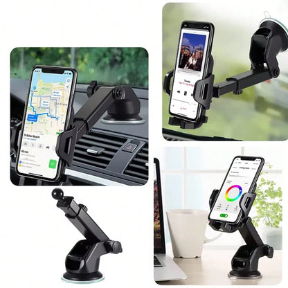 3-In-1 Vehicle Windshield Ventilation Bracket, Suitable For Cars And Mobile Phone Accessories, Compatible With All Mobile Phone Holders