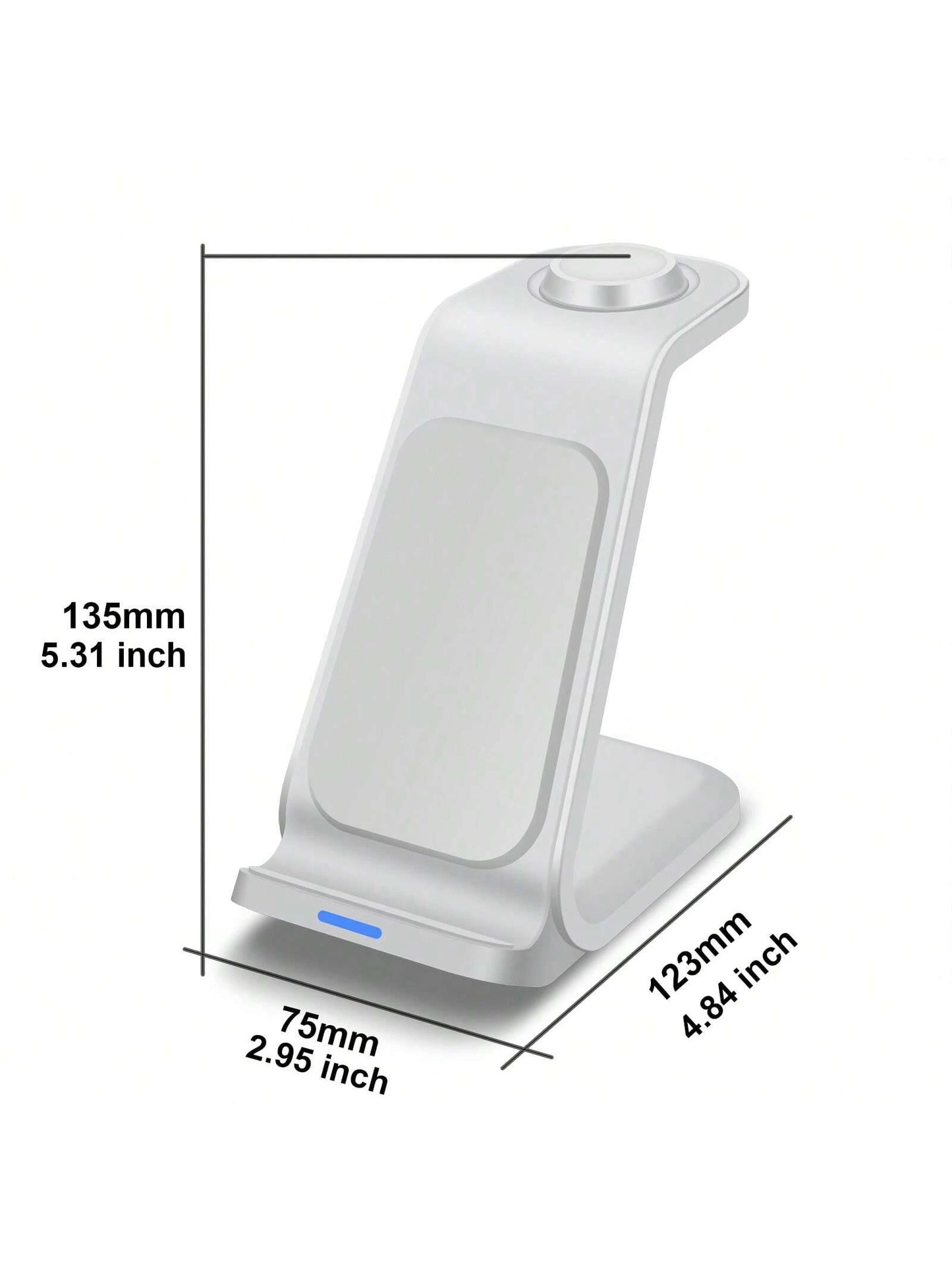 3 In 1 Wireless Charger Fast Charging Dock Multifunctional Charging Station Compatible With IPhone 17 16 15 14 13 12 11 Pro/Max/Plus Compatible With Apple Watch Ultra 11 SE 10 9 8 7 6 5 4 3 2 Compatib