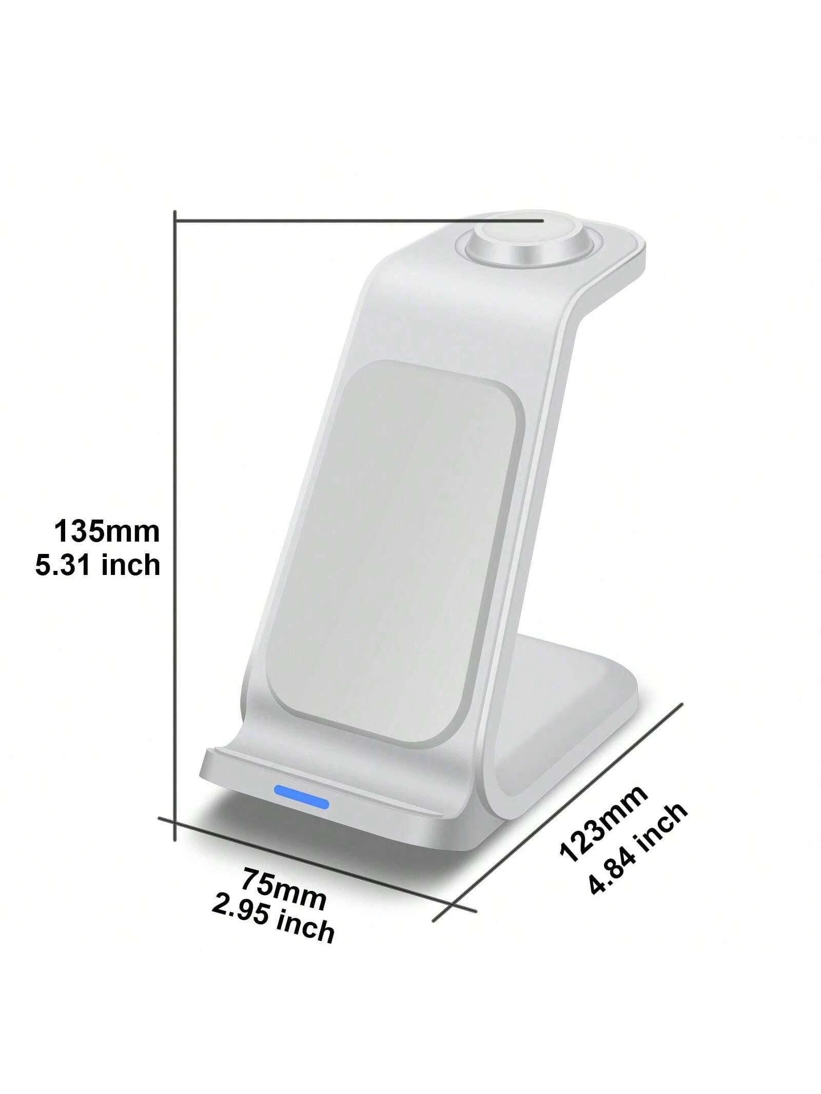 3 In 1 Wireless Charger Fast Charging Dock Multifunctional Charging Station Compatible With IPhone 17 16 15 14 13 12 11 Pro/Max/Plus Compatible With Apple Watch Ultra 11 SE 10 9 8 7 6 5 4 3 2 Compatib