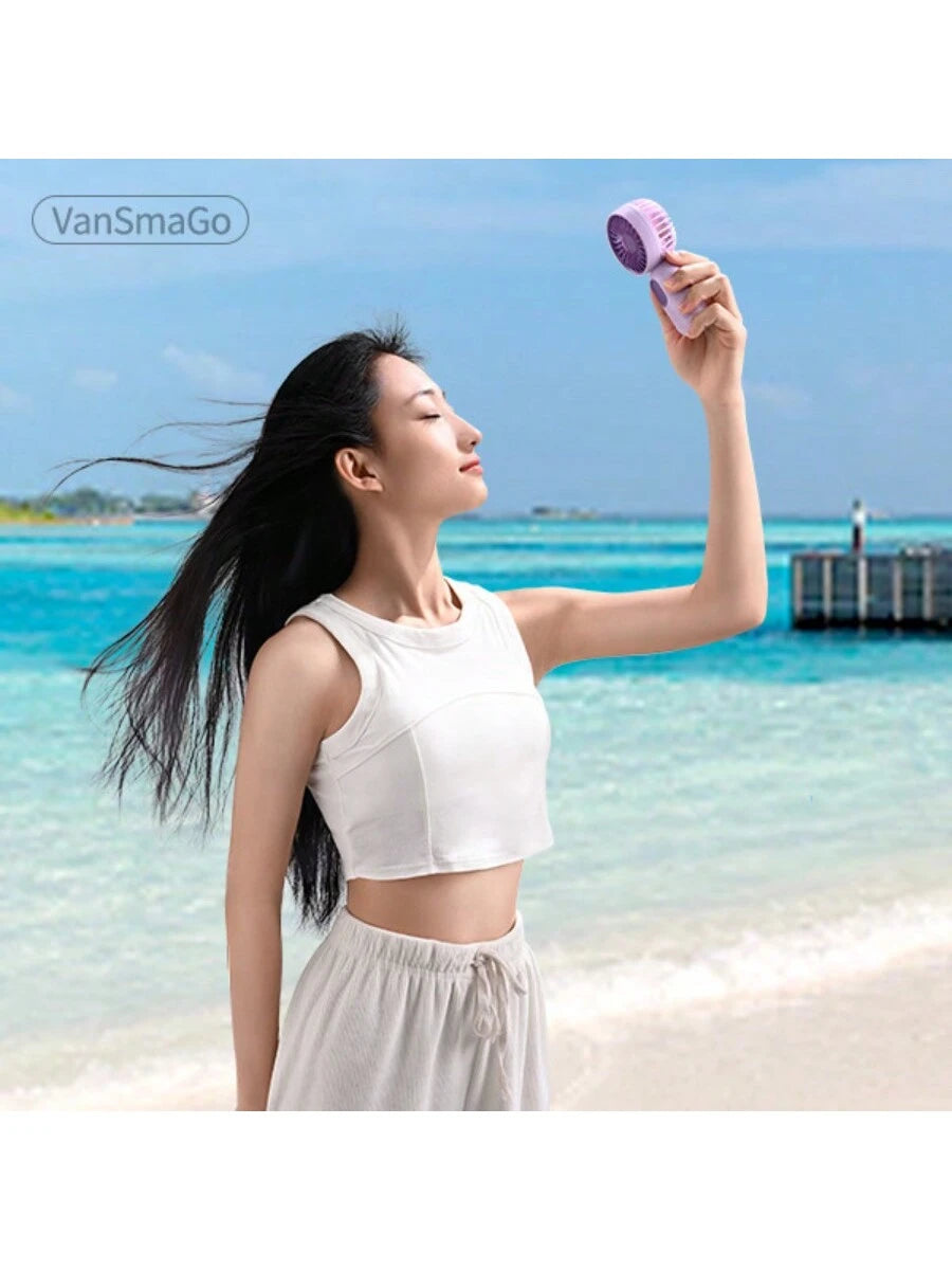 3-Pack Portable Mini Fan Handheld Personal Small Fan With 3-Speed For Travel, USB Rechargeable Battery Operated Eyelash Fan
