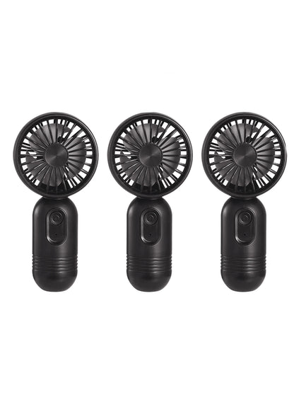 3-Pack Portable Mini Fan Handheld Personal Small Fan With 3-Speed For Travel, USB Rechargeable Battery Operated Eyelash Fan