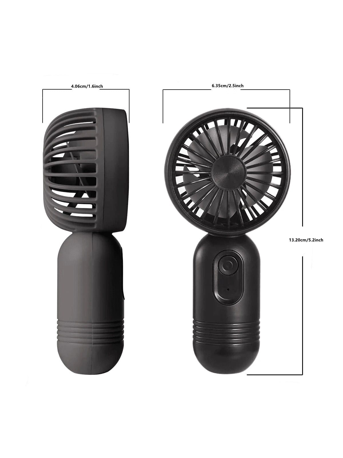 3-Pack Portable Mini Fan Handheld Personal Small Fan With 3-Speed For Travel, USB Rechargeable Battery Operated Eyelash Fan