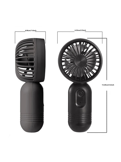 3-Pack Portable Mini Fan Handheld Personal Small Fan With 3-Speed For Travel, USB Rechargeable Battery Operated Eyelash Fan