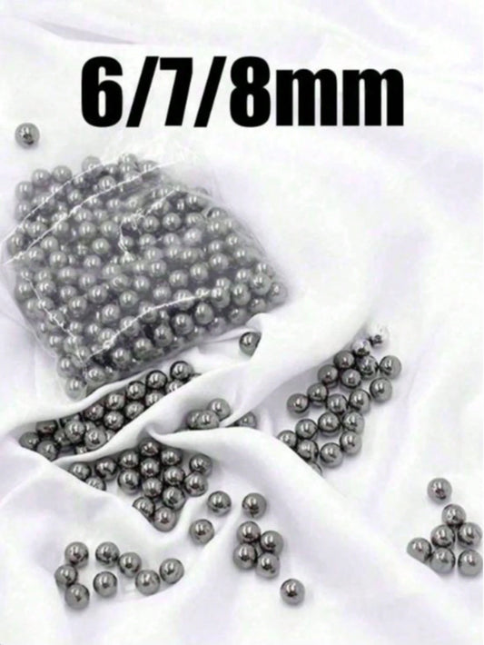 300pcs 6mm, 7mm, 8mm K-085-600 Stainless Steel Precision Balls. 1-8mm Metric Bicycle Bearing Ball Assortment Set, Including 1mm, 2mm, 2.5mm, 3mm, 3.5mm, 4mm, 4.5mm, 5.5mm Steel Balls