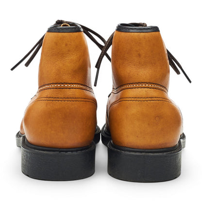 '3368' Tan Brown Leather Steel Toe Boots UK 7 US 8 E