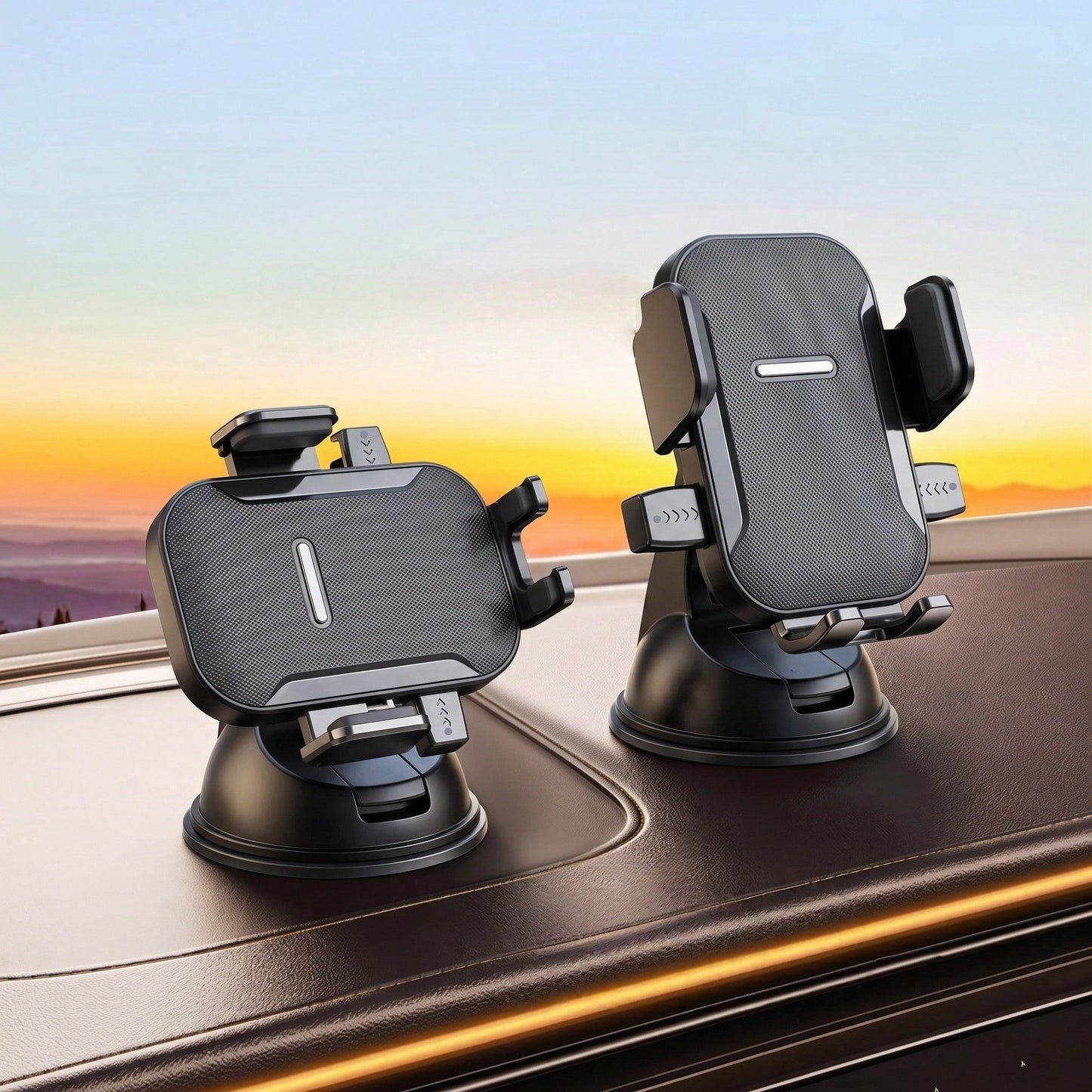 360° Adjustable Suction Cup Car Phone Holder, Compatible With Horizontal And Vertical Orientations, Stable Dashboard Navigation Mount, Compact And Stylish| Ultra-Strong Suction| Desktop Phone Stand
