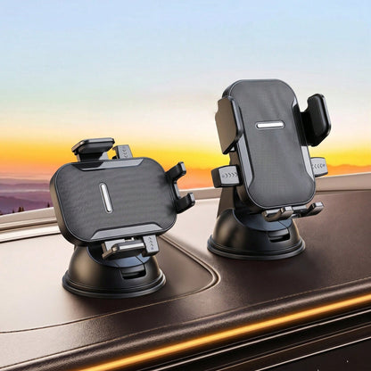 360° Adjustable Suction Cup Car Phone Holder, Compatible With Horizontal And Vertical Orientations, Stable Dashboard Navigation Mount, Compact And Stylish| Ultra-Strong Suction| Desktop Phone Stand