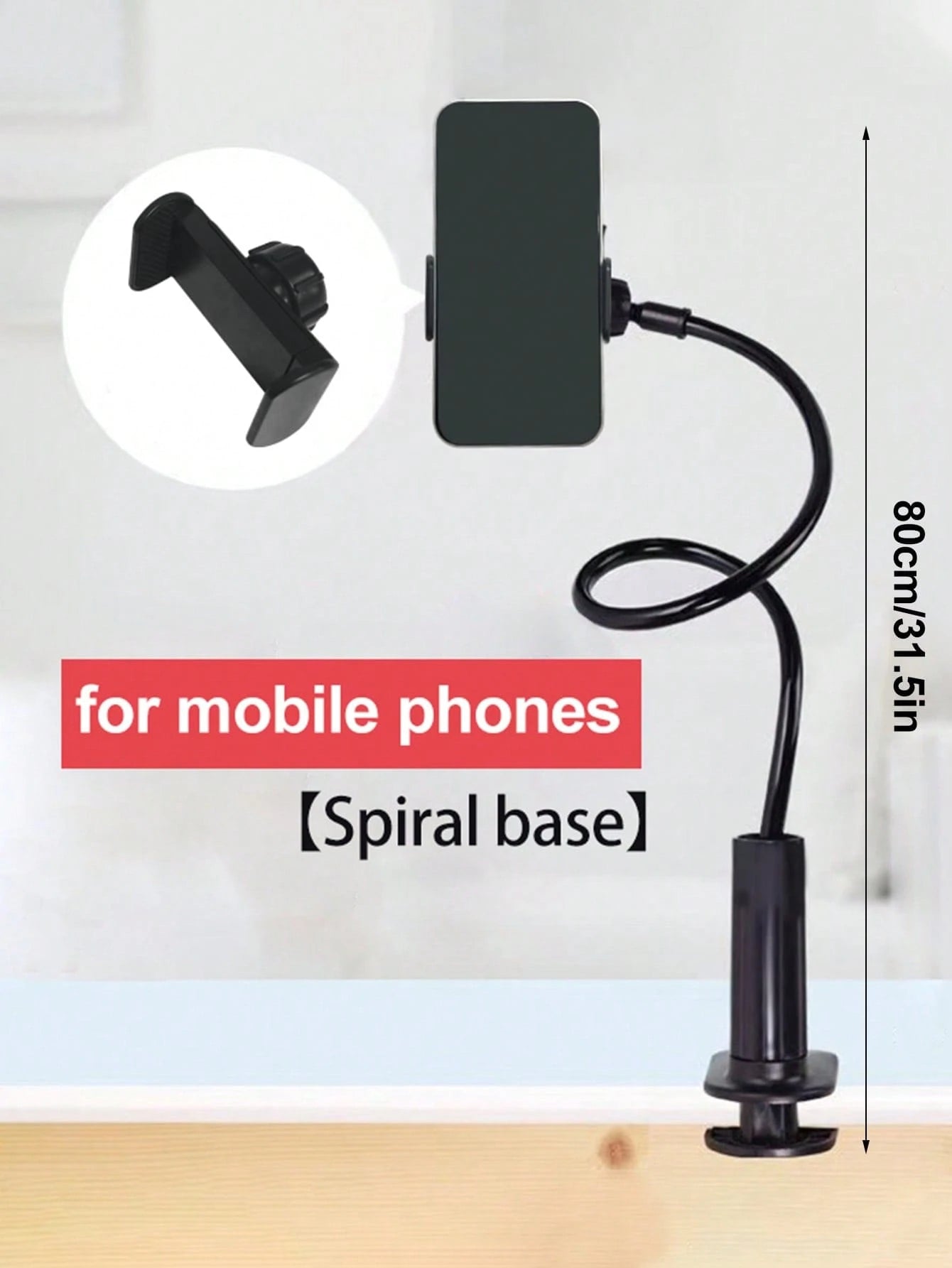 360° Rotating Phone Holder For Slouchy People Place It By Your Bedside To Free Up Your Hands.