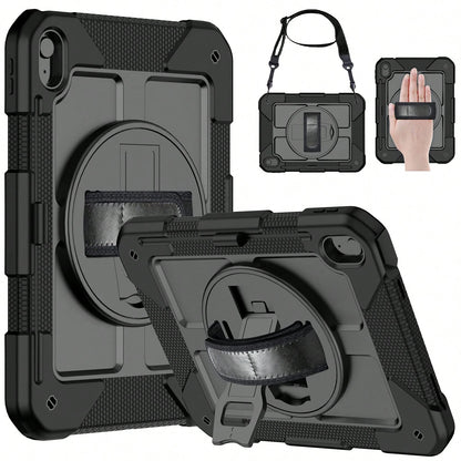 360° Rotating Stand Protective Case Suitable For 11th Gen A16/10th Gen 11-Inch, 10.9-Inch, 9th/8th/7th Gen 10.2-Inch, 6th/5th Gen/Air2/Pro 2016 9.7-Inch, And Galaxy Tab A11+/A11 Plus/A9+/A9 Plus 11-In