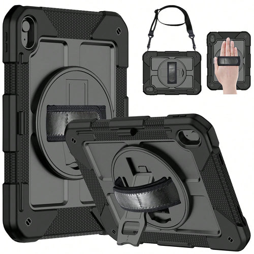 360° Rotating Stand Protective Case Suitable For 11th Gen A16/10th Gen 11-Inch, 10.9-Inch, 9th/8th/7th Gen 10.2-Inch, 6th/5th Gen/Air2/Pro 2016 9.7-Inch, And Galaxy Tab A11+/A11 Plus/A9+/A9 Plus 11-In