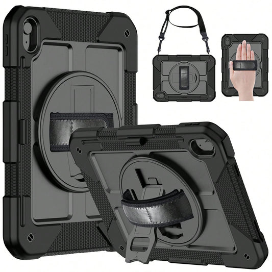 360° Rotating Stand Protective Case Suitable For 11th Gen A16/10th Gen 11-Inch, 10.9-Inch, 9th/8th/7th Gen 10.2-Inch, 6th/5th Gen/Air2/Pro 2016 9.7-Inch, And Galaxy Tab A11+/A11 Plus/A9+/A9 Plus 11-In