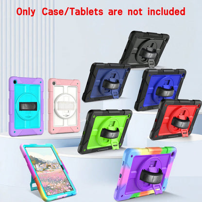 360° Rotating Stand Protective Case Suitable For 11th Gen A16/10th Gen 11-Inch, 10.9-Inch, 9th/8th/7th Gen 10.2-Inch, 6th/5th Gen/Air2/Pro 2016 9.7-Inch, And Galaxy Tab A11+/A11 Plus/A9+/A9 Plus 11-In