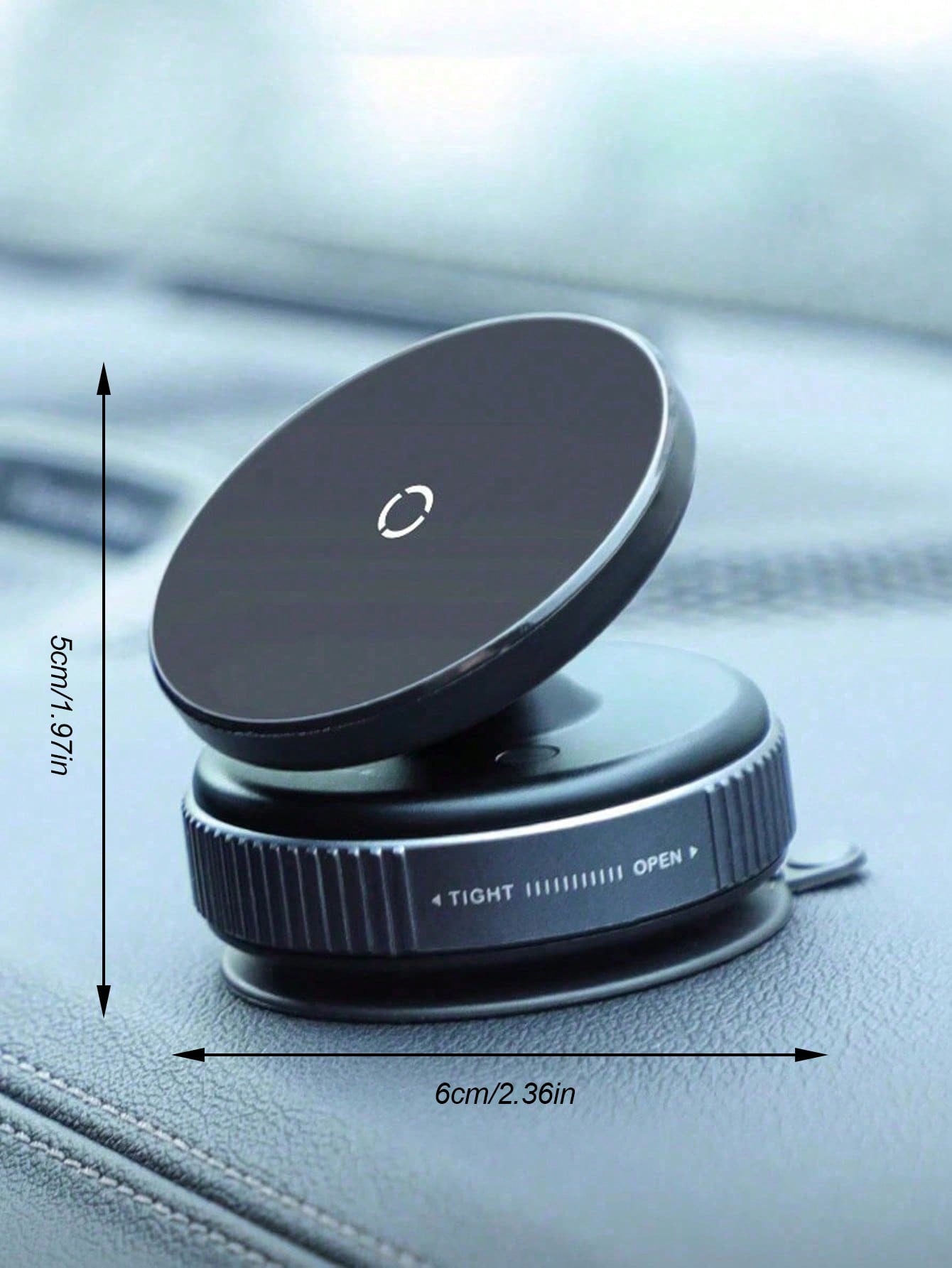 360° Rotating Universal Vacuum Suction Cup Phone Holder- Strong Fixation, 7kg Load Capacity, Suitable For Navigation, N52 Magnet For Stable Performance, Adjustable Angle, Compact Design, Fits Large P