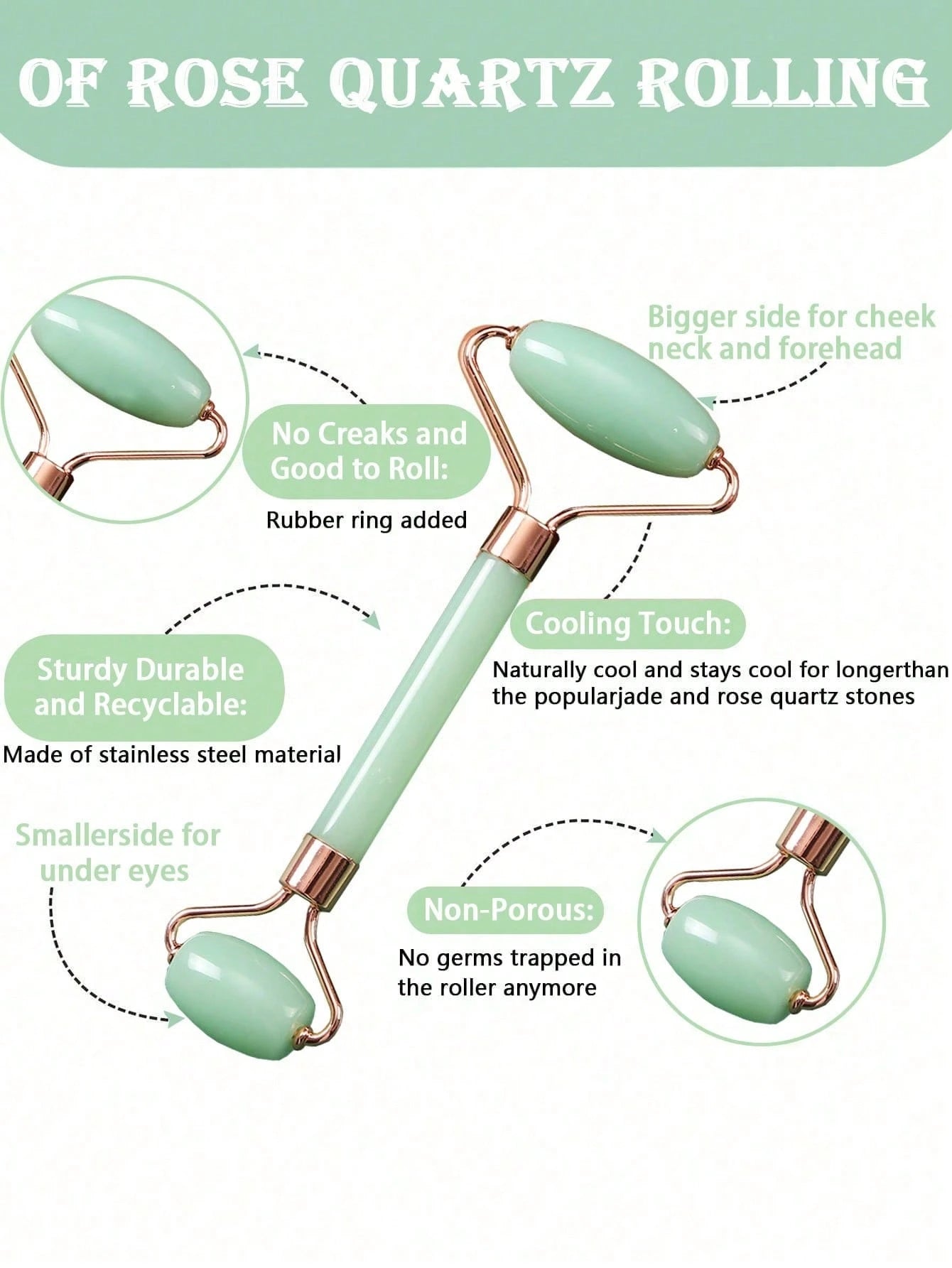 3pcs Facial Beauty Gua Sha Ice Mold Set, Roller Massage Gua Sha Tool Kit, Green Body Detox & Facial Lifting Massage