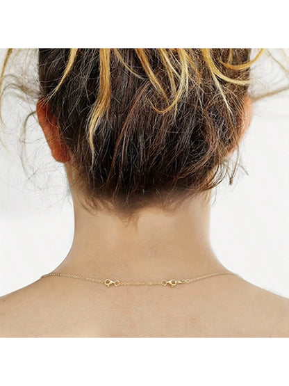 3Pcs Golden Stainless Steel Necklace Extender Chain Necklace Extenders Tail Chains For Bracelet Anklet Stainless Steel Chain Extenders For Jewelry Making, Golden Diy,Father's Day, Mother's Day, Christ