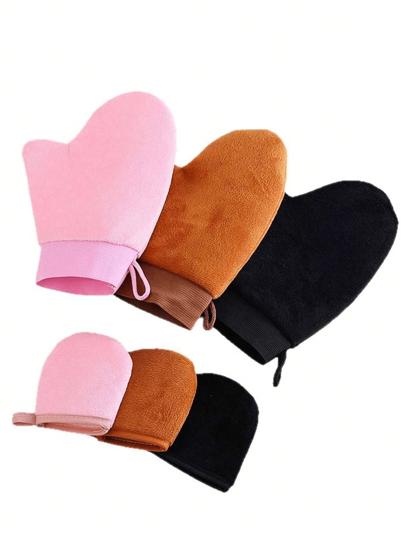3pcs Self-Tanning Kit, Includes Gloves, Back Applicator, Body Lotion Applicator Gloves, Rapid Tanning Oil And Sun Protection Massage Care, Suitable For Face And Body Tanning