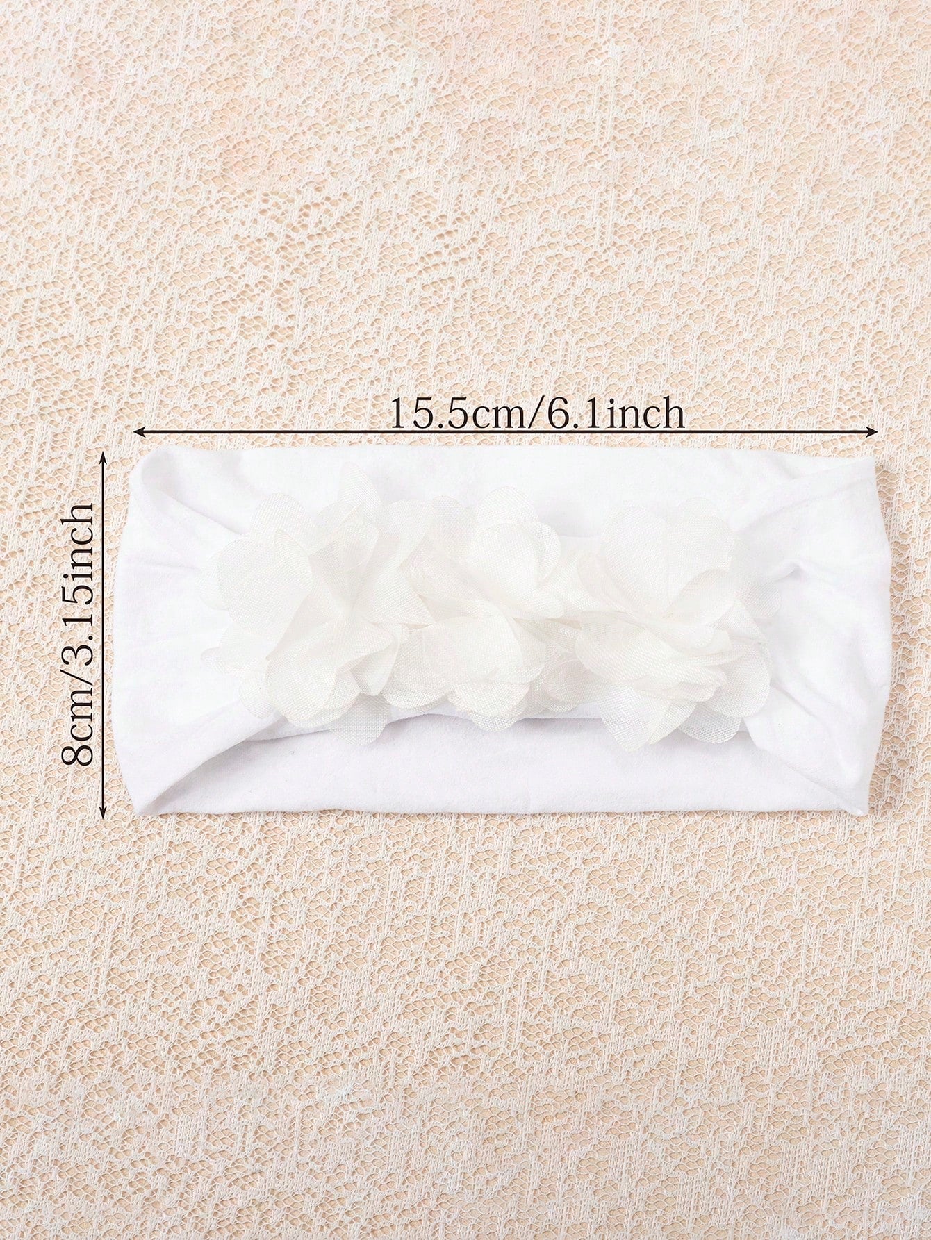 3pcs/Set Baby Girls' Soft Elastic Comfortable 3 Chiffon Flower Headbands, Suitable For Daily Use
