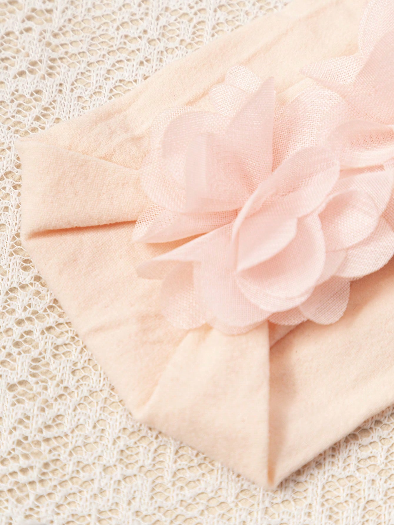 3pcs/Set Baby Girls' Soft Elastic Comfortable 3 Chiffon Flower Headbands, Suitable For Daily Use