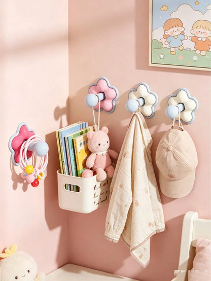3pcs/Set Cute Colorful Hooks, Round Tip Hooks Won't Damage Clothes, Waterproof, Suitable For Children's Room, Baby Supplies, Baby Girl Supplies, Newborn Essentials