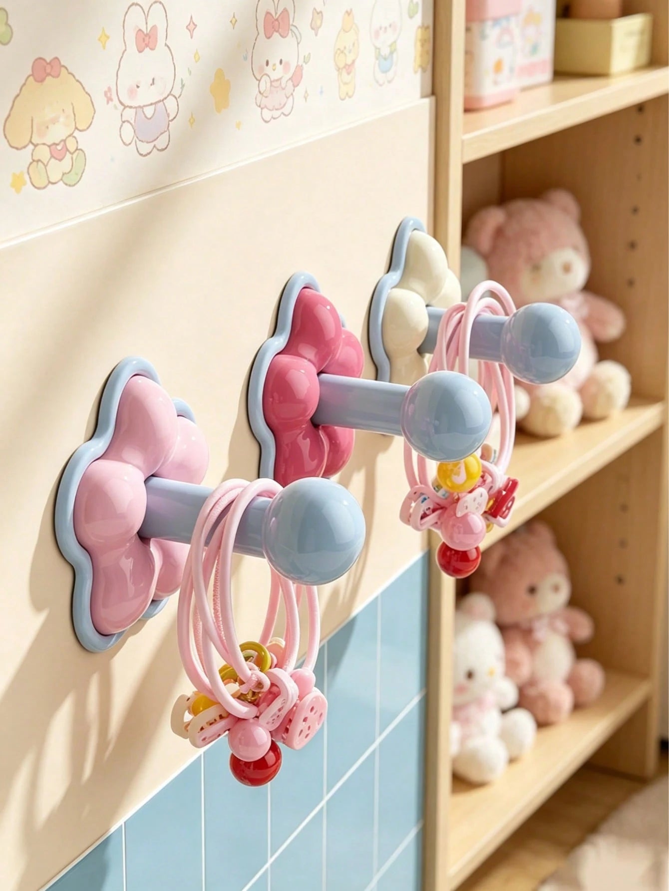 3pcs/Set Cute Colorful Hooks, Round Tip Hooks Won't Damage Clothes, Waterproof, Suitable For Children's Room, Baby Supplies, Baby Girl Supplies, Newborn Essentials