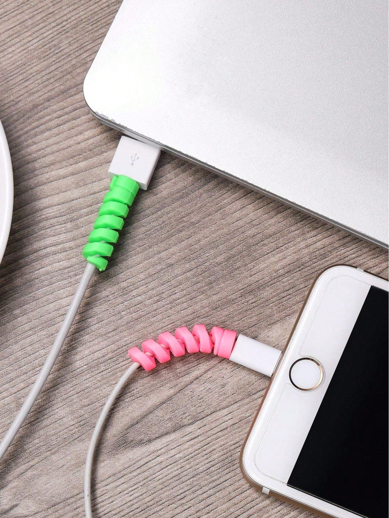 4/10/20/30/50/100PCS Silicone Cable Protector, Flexible Cord Saver Charger Protector, Anti-Break Cable Cover For IPhone Laptop Headphone & All Data Cables