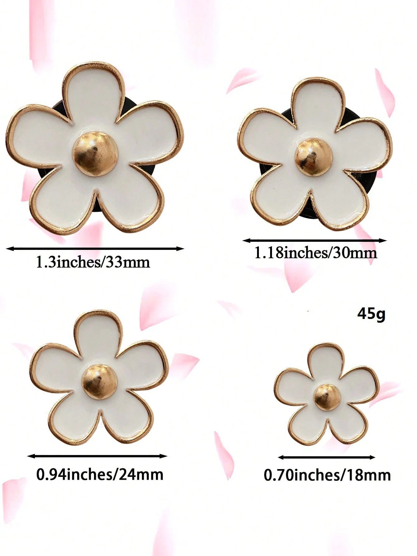 4/8/12pcs Metal Small Daisy Set, Car Air Vent Fragrance Clip, Vehicle Interior Decor Accessories