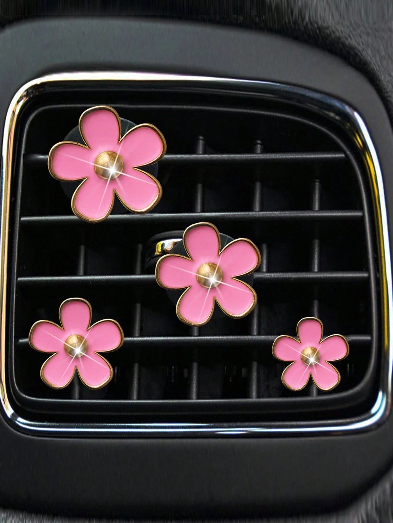 4/8/12pcs Metal Small Daisy Set, Car Air Vent Fragrance Clip, Vehicle Interior Decor Accessories
