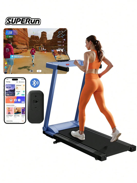 4-In-1 Treadmills For Home With Incline And Handles, Folding Treadmill Running Machine For Small Spaces 300 LB 3.0 HP 7.5 MPH Foldable Treadmill With Smart APP