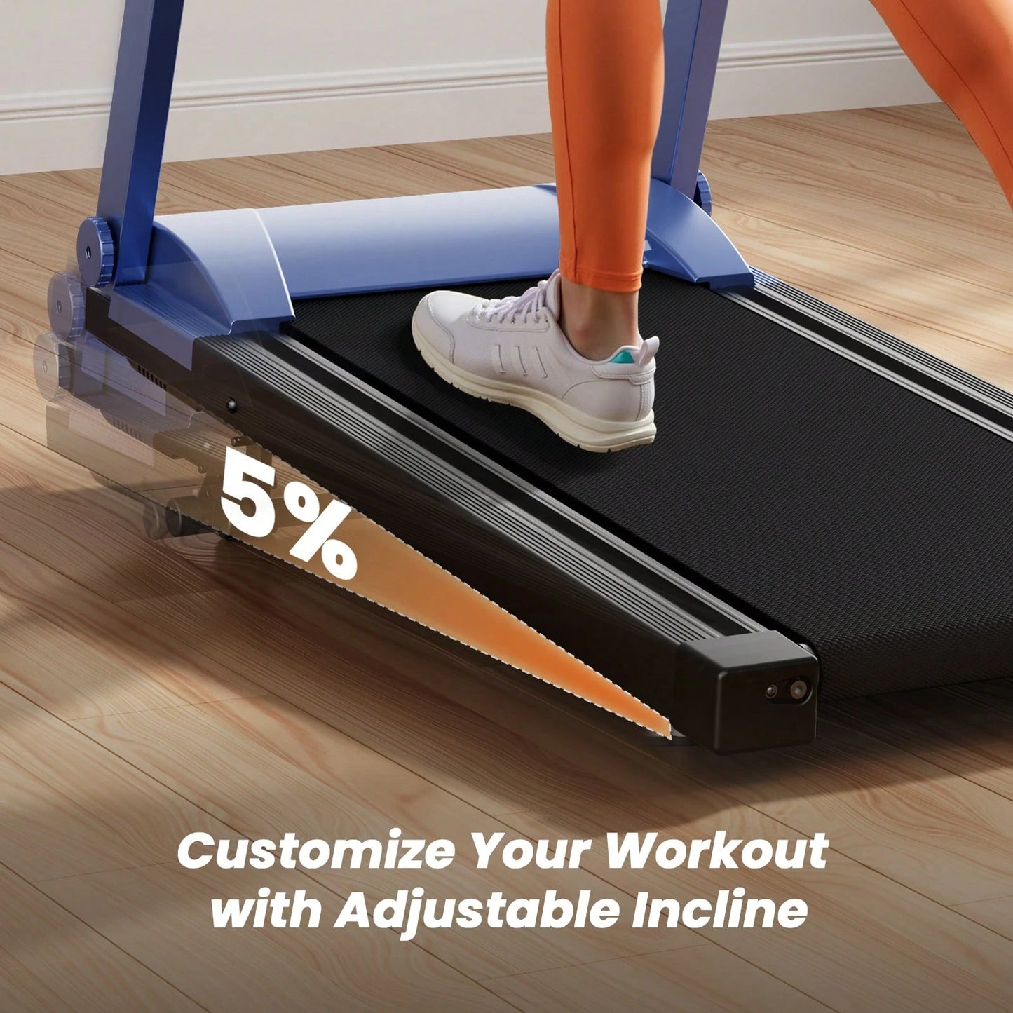 4-In-1 Treadmills For Home With Incline And Handles, Folding Treadmill Running Machine For Small Spaces 300 LB 3.0 HP 7.5 MPH Foldable Treadmill With Smart APP