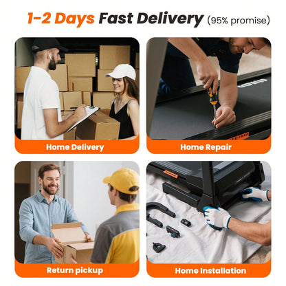 4-In-1 Treadmills For Home With Incline And Handles, Folding Treadmill Running Machine For Small Spaces 300 LB 3.0 HP 7.5 MPH Foldable Treadmill With Smart APP
