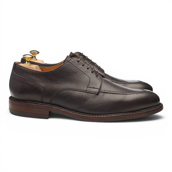 '4168' Dark Brown Grain Leather Apron Derby UK 11.5