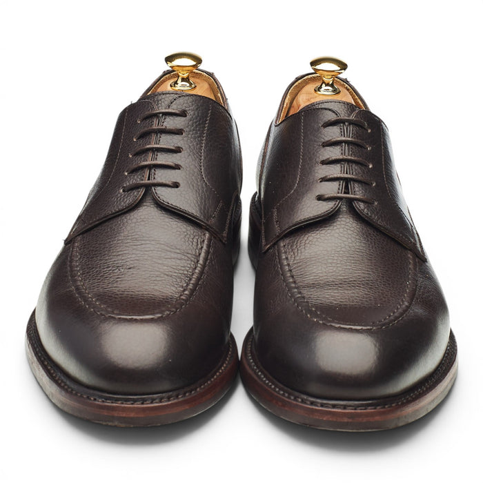 '4168' Dark Brown Grain Leather Apron Derby UK 11.5
