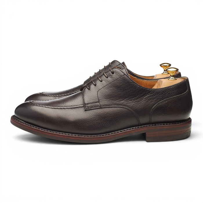 '4168' Dark Brown Grain Leather Apron Derby UK 11.5