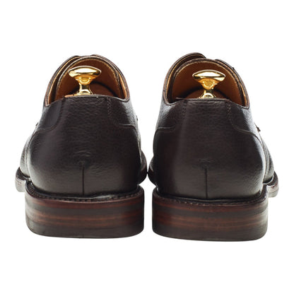 '4168' Dark Brown Grain Leather Apron Derby UK 11.5