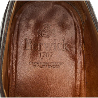 '4168' Dark Brown Grain Leather Apron Derby UK 11.5
