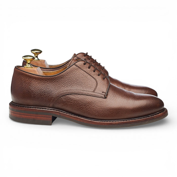 '4169' Brown Grain Leather Derby UK 7