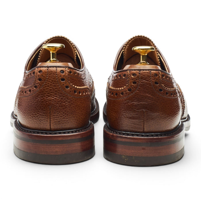 '4170' Brown Leather Derby Brogues UK 8