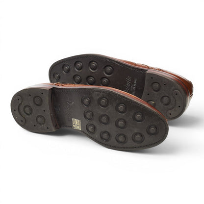 '4170' Brown Leather Derby Brogues UK 8