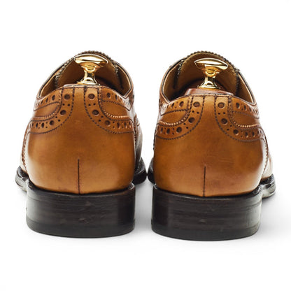 '4206' Tan Brown Leather Oxford Brogues UK 10.5
