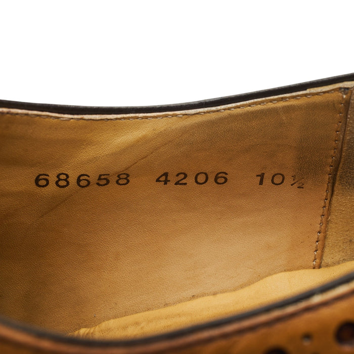 '4206' Tan Brown Leather Oxford Brogues UK 10.5