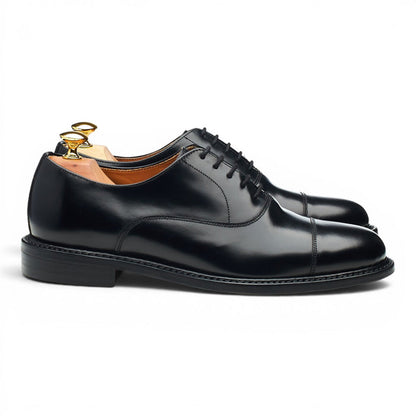 '4490' Black Leather Oxford UK 7.5