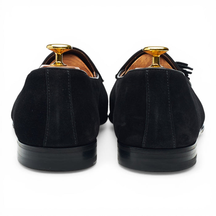 '4951' Black Suede Belgian Loafers UK 9 EU 43