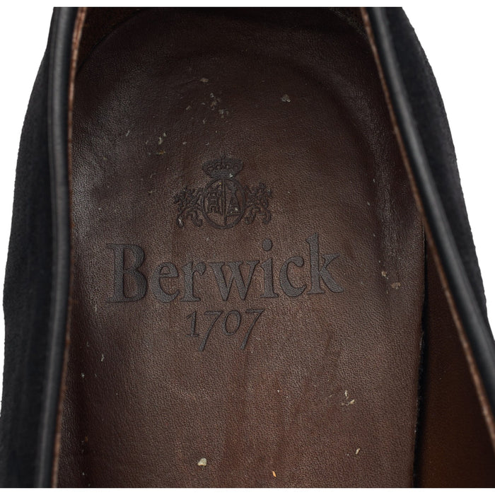 '4951' Black Suede Belgian Loafers UK 9 EU 43