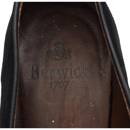 '4951' Black Suede Belgian Loafers UK 9 EU 43