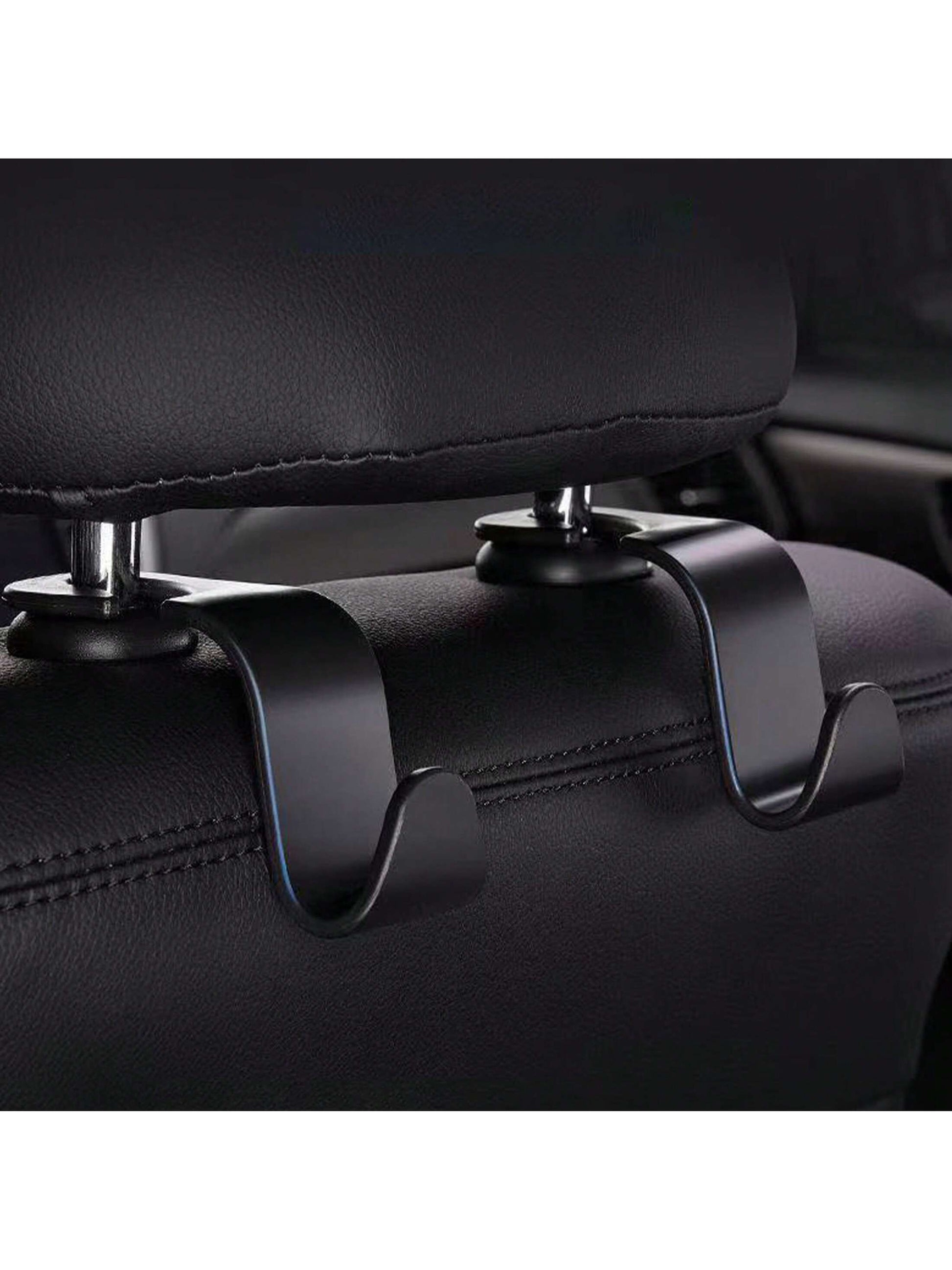 4pcs/2pcs/1pc Sturdy Car Hooks, Hidden Multi-Function Storage Hooks For Backseat, Thick Design